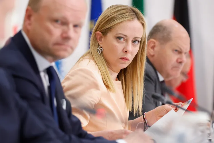 義大利總理梅洛尼。路透社