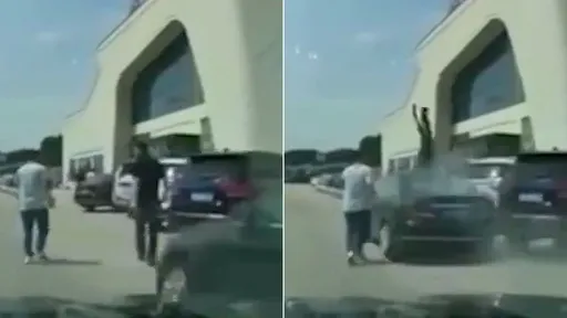 驚悚影片|男駕駛「油門當煞車」服務區狂飆撞死行人
