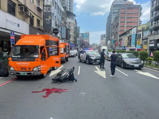 才下車搬貨即遭女騎士追撞　貨車司機頭部重創送醫不治