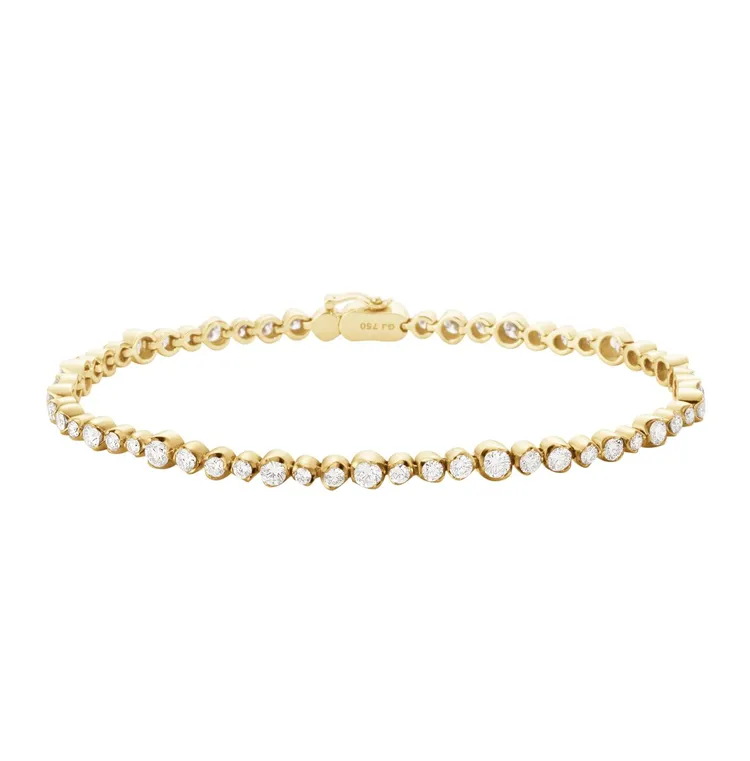 Signature Diamonds系列18K金鑽石網球手鍊，39萬元。品牌提供