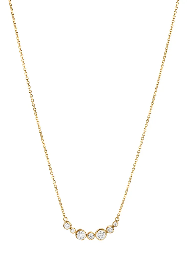 喬治傑生今年全新推出Signature Diamonds系列，18K金鑽石項鍊5萬1000元。品牌提供