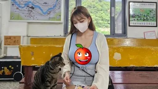 企鵝妹2.0!豪乳南韓正妹現身新北險「爆扣」 嬌嗔台灣好熱她超愛