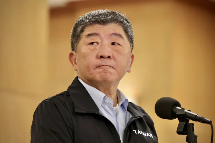 衛福部前部長陳時中10日親上火線說明。資料照片 林林攝