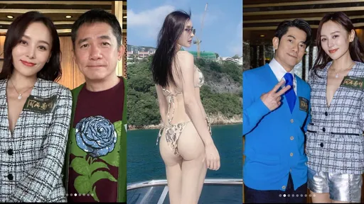 香港三級片女星遊艇露渾圓美尻 曾當「梁朝偉老婆」又集郵郭富城