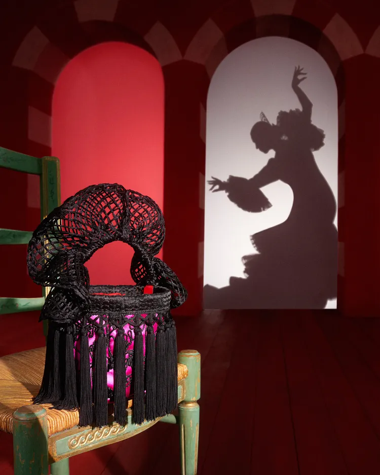 Flamencaba手製漁網迷你手袋，6萬6300元。品牌提供