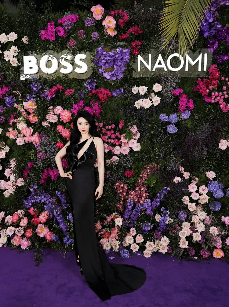 范冰冰身穿BOSS訂製禮服出席Naomi Campbell生日歡慶派對。BOSS提供