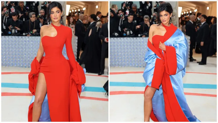 凱莉傑納的Jean Paul Gaultier造型，看起來完全沒在主題上。翻攝metgalaofficial IG