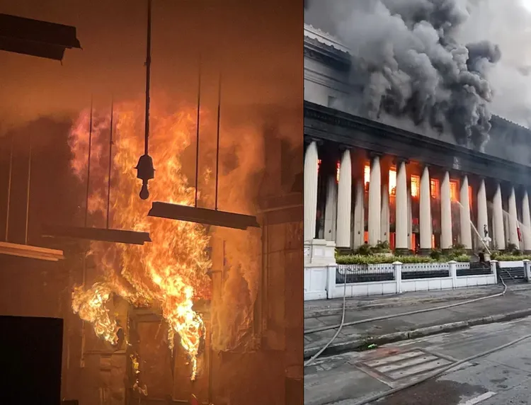 火勢從昨晚燒到今晨。路透社