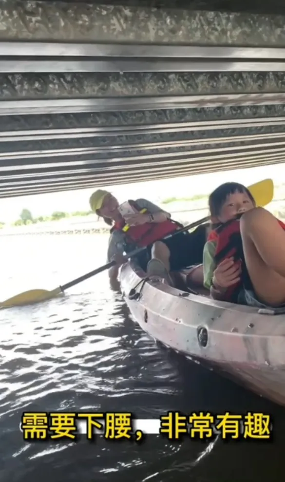 突破障礙才能繼續向前划船。TikTok@nick318190 / IG：nick318190 提供
