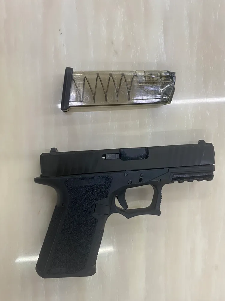 警方起獲犯案槍枝。新莊警分局提供