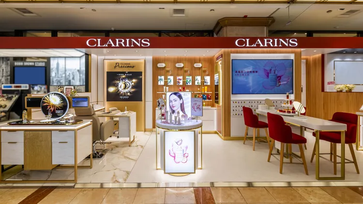 克蘭詩全新改裝的新光三越南西店櫃位。品牌提供