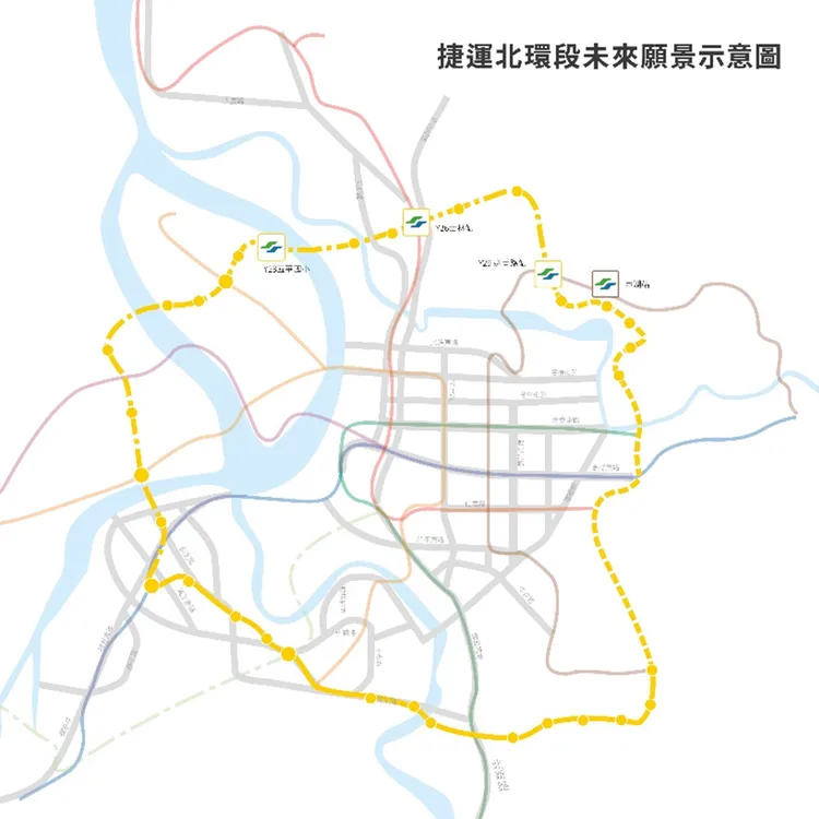 環狀線北環、東環段通車後，將串連整個內湖科學園區。翻攝台北市政府捷運局官網