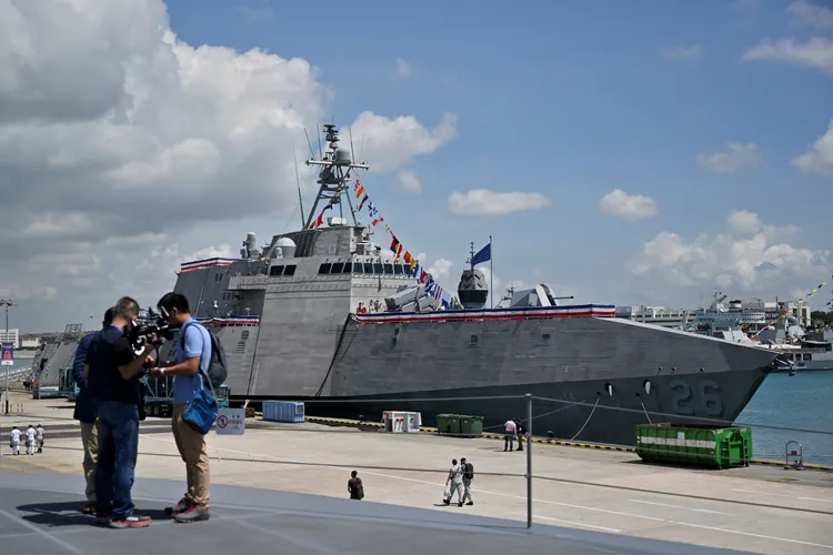 美國海軍濱海戰鬥艦「莫爾比號」。路透社