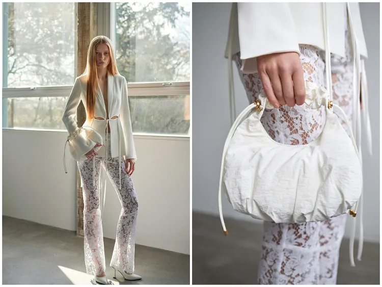 Maisy抓皺彎月包，2390元。品牌提供