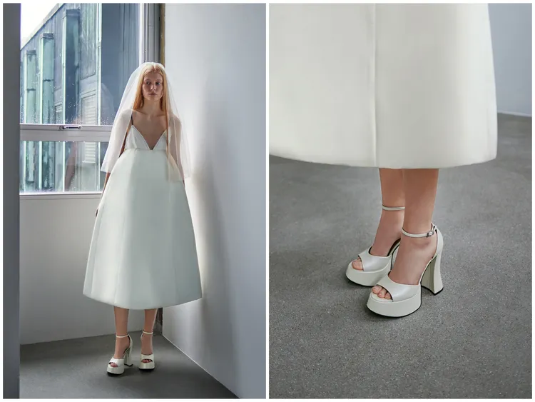 Michelle真皮厚底粗跟鞋，3290元。品牌提供