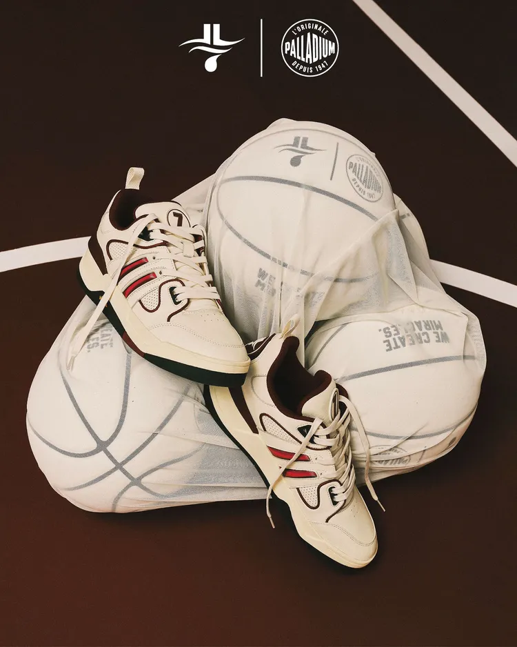 「PALLADIUM X JEREMY LIN林書豪聯名7號系列」，包含引入刺繡球員外套、側排扣側開長褲等重點單品，將於5/16上午11點於誠品生活西門店首發上市。業者提供