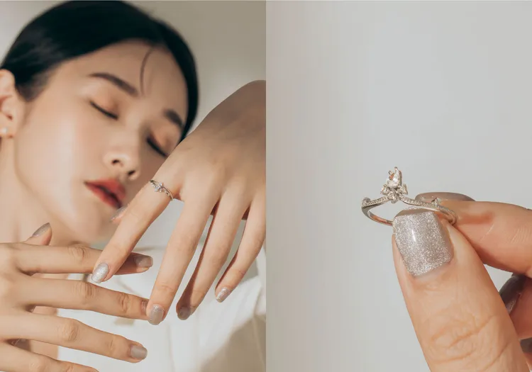 「V Class 迪士尼公主系列」選用5款公主城堡設計出華麗甜美的戒指。業者提供