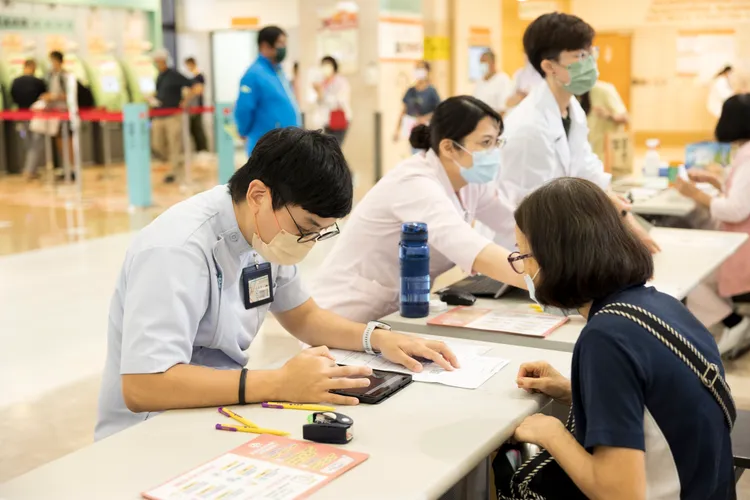 現場進行六項整合式功能評估及吞嚥篩檢。院方提供