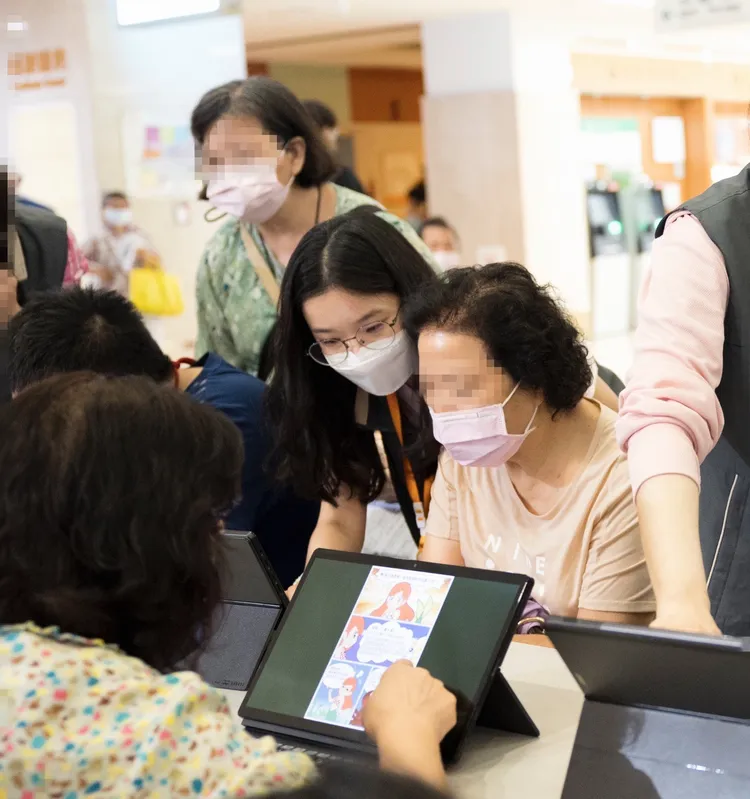 成大鼓勵受試者加入國健署量六力行列，以利後續追蹤。院方提供