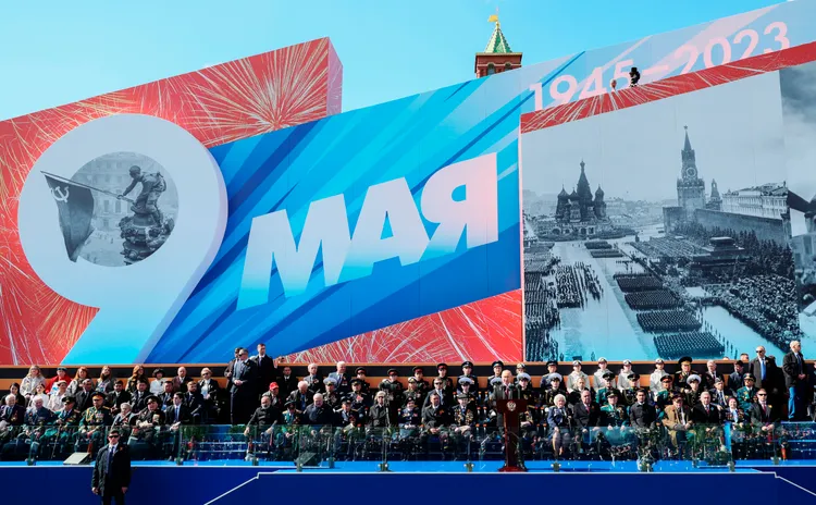 紅場戒備嚴密。美聯社