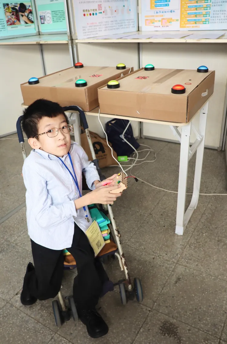 孫翊倫最大願望是健康活著，未來能夠當一名程式設計師。教育局提供