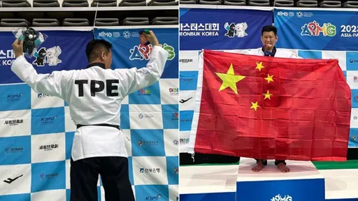 跆拳奪牌舉五星旗 李東憲向中共輸誠!轟台獨裁「沒言論自由」