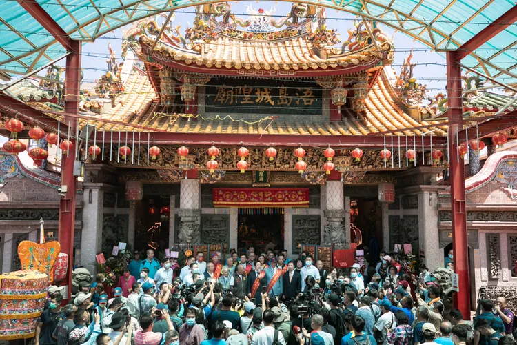 賴清德說，他很清楚金門在戰爭時的犧牲及所受限制，感謝參與守護國家任務的每一個金門人。總統府提供