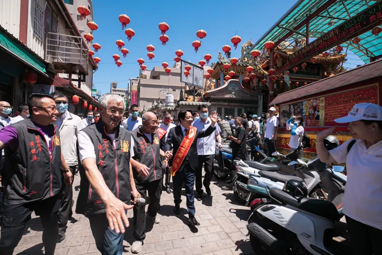 賴清德出席城隍廟祝壽參香祈福活動。總統府提供