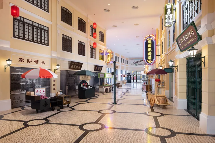 澳門葡京人懷舊澳門區街景。業者提供