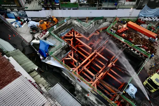 信義區建案施工釀路塌!肇禍原因曝 北市府要求鄰房安全才可復工