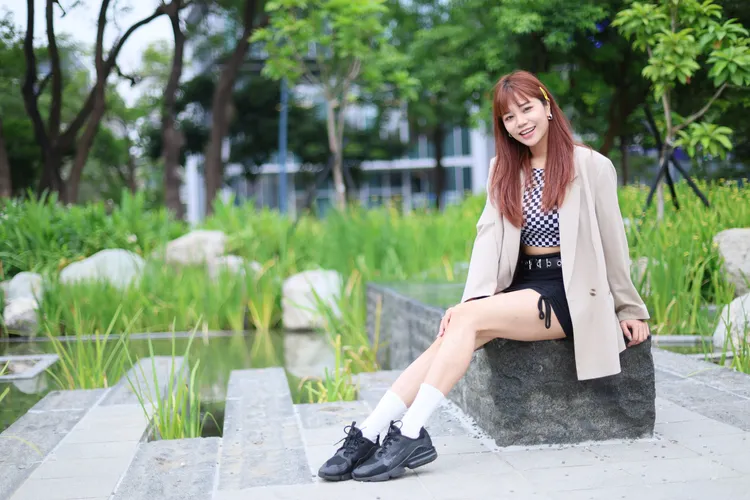 莉莉安擁有傲人的身材。鄭孟晃攝。