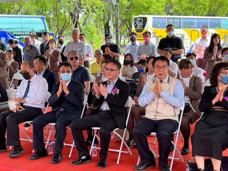 今日活動台南市長黃偉哲也親臨祝賀。葉家銘攝