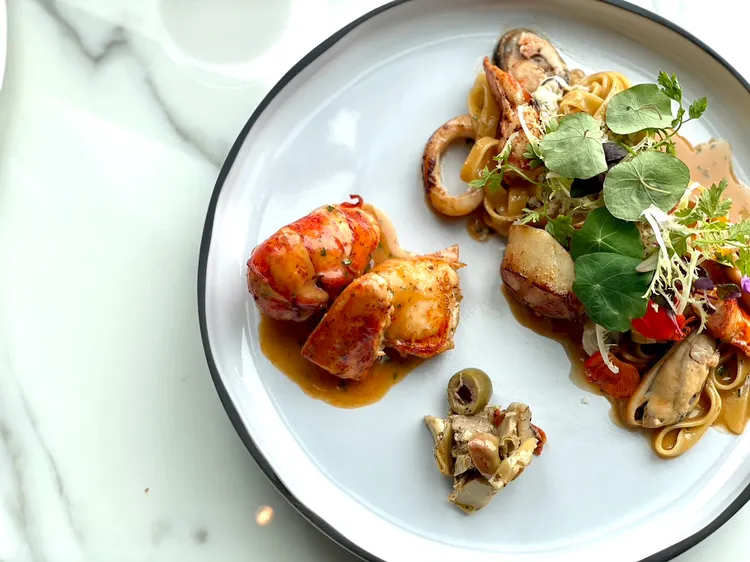 緬因龍蝦香料義大利麵。曾仲葳攝