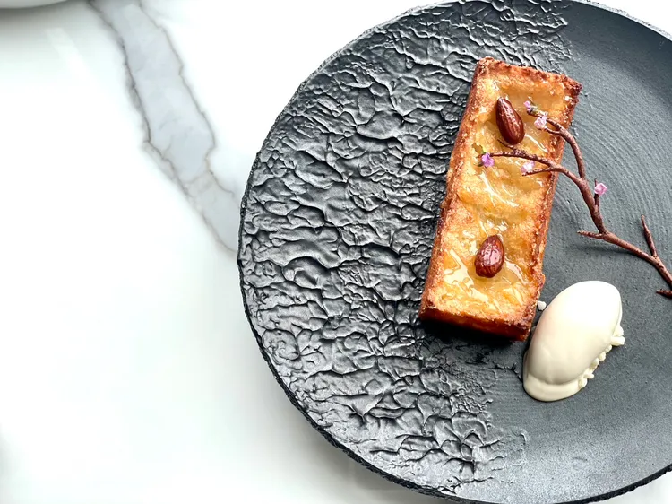 富士蘋果派 酸奶冰淇淋。曾仲葳攝