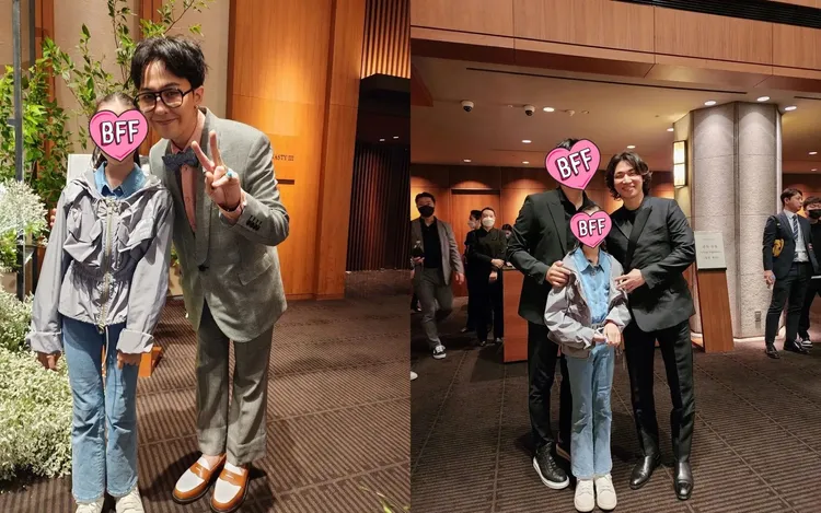 BIGBANG的GD（左圖）、大聲與賓客合照。翻攝IG