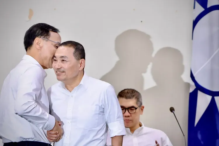 黨主席朱立倫5/17正式宣布徵召侯友宜參選總統。林林攝