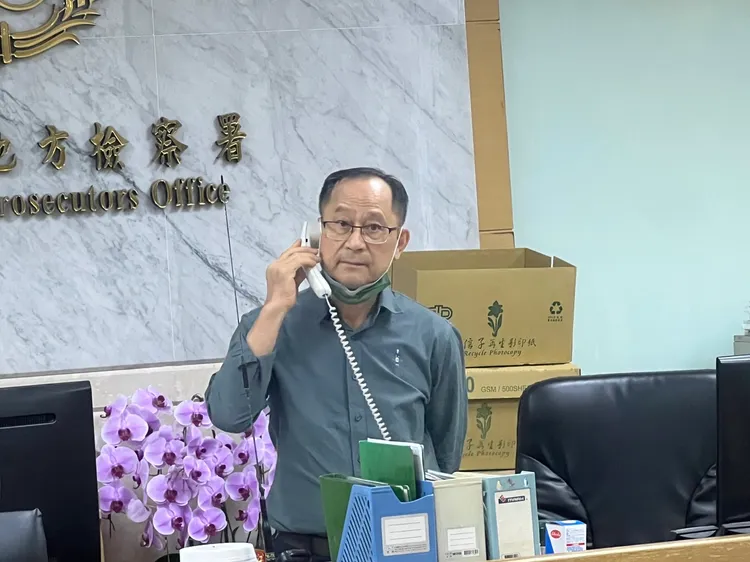 兆勁發言人鄭清讚50萬交保。陳彩玲攝