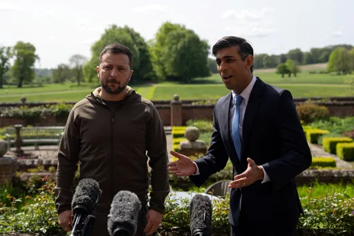 蘇納克：英國將主導跨國聯盟　協助烏克蘭取得戰機