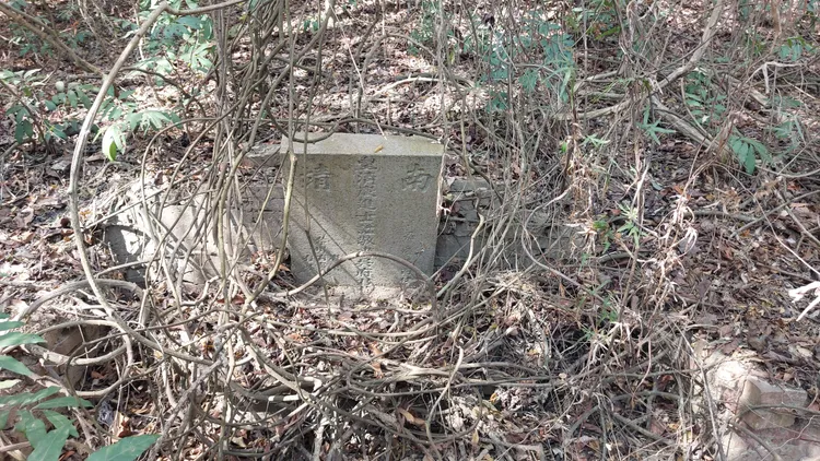 嘉慶癸酉年的歲進士古墓是柴山上人物塋塚中地位最高者。凃建豐攝