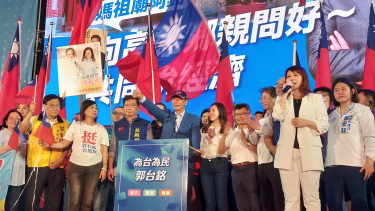 郭台銘造勢晚會。凃建豐攝