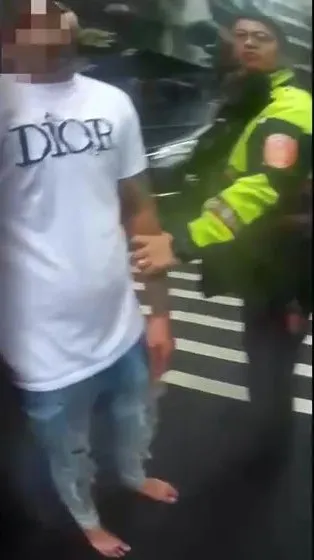 警方將林男逮捕。三重警分局提供