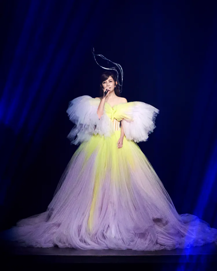 梁靜茹在上海深情開唱。超級圓頂提供