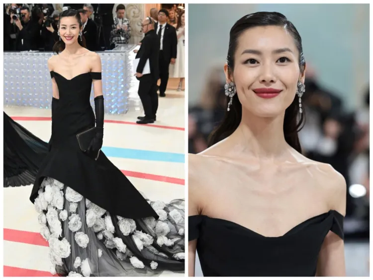 超模劉雯的眼妝為小小的煙燻妝。翻攝liuwenlw IG