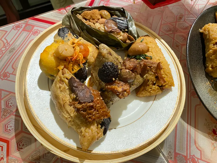 「台灣500盤精選名粽禮盒」售價1300元，限量1500盒。陳怡文攝