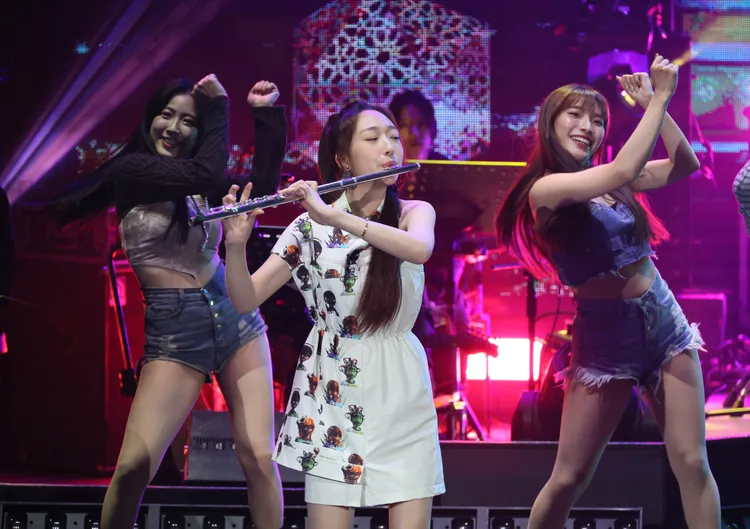 王敏淳仙演奏長笛演奏。鄭孟晃攝