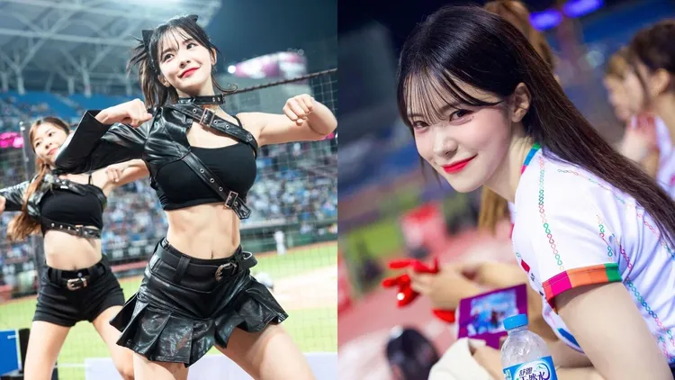 李多慧應援魅力四射。翻攝臉書「Rakuten Girls」