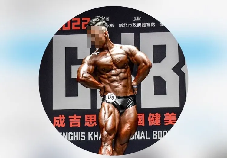 朱男體態健美精悍。翻攝自當事人IG