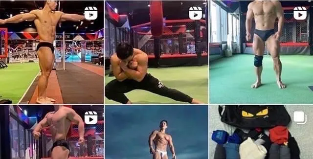 朱男的IG滿是他健身的壯碩身影。翻攝自當事人IG