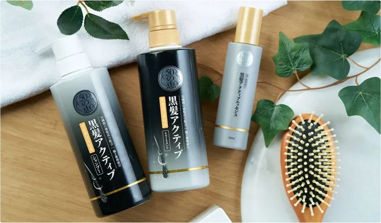 「50惠」是日本樂敦製藥推出的養髮品牌 , 專門針對頭皮頭髮老化問題所研發設計。