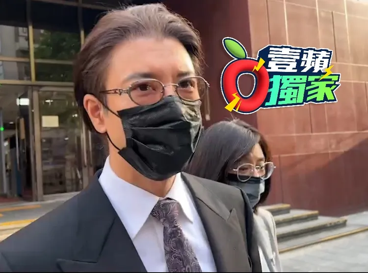 王力宏今穿西裝出庭。陳彩玲攝